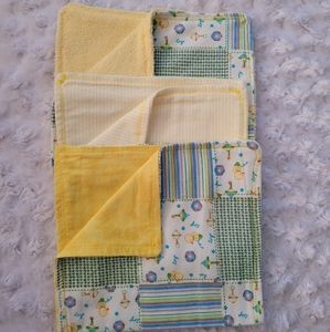 3 handmade burp cloths